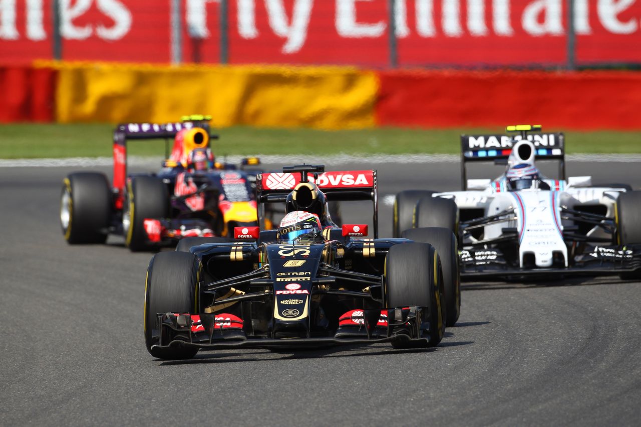 GP BELGIO, 23.08.2015 - Gara, Romain Grosjean (FRA) Lotus F1 Team E23