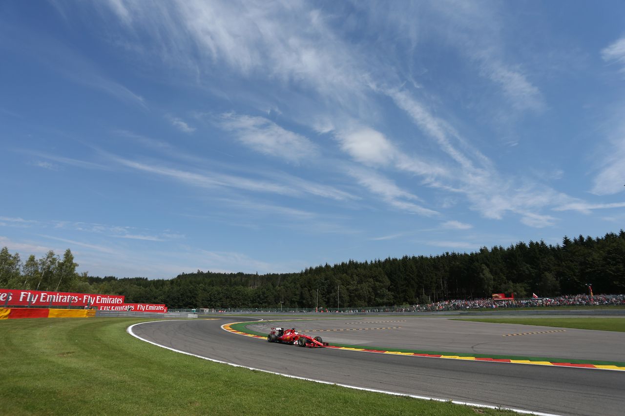 GP BELGIO, 23.08.2015 - Gara, Sebastian Vettel (GER) Ferrari SF15-T