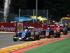 GP BELGIO, 23.08.2015 - Gara, Marcus Ericsson (SUE) Sauber C34 e Max Verstappen (NED) Scuderia Toro Rosso STR10