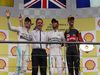 GP BELGIO, 23.08.2015 - Gara, 1st position Lewis Hamilton (GBR) Mercedes AMG F1 W06, secondo Nico Rosberg (GER) Mercedes AMG F1 W06 e terzo Romain Grosjean (FRA) Lotus F1 Team E23