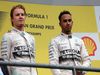 GP BELGIO, 23.08.2015 - Gara, secondo Nico Rosberg (GER) Mercedes AMG F1 W06 e Lewis Hamilton (GBR) Mercedes AMG F1 W06 vincitore