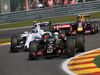 GP BELGIO, 23.08.2015 - Gara, Valtteri Bottas (FIN) Williams F1 Team FW37 e Romain Grosjean (FRA) Lotus F1 Team E23