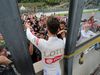 GP BELGIO, 23.08.2015 - Gara, Festeggiamenti, terzo Romain Grosjean (FRA) Lotus F1 Team E23