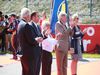 GP BELGIO, 23.08.2015 - Gara, Pit stop, Bernie Ecclestone (GBR), President e CEO of FOM