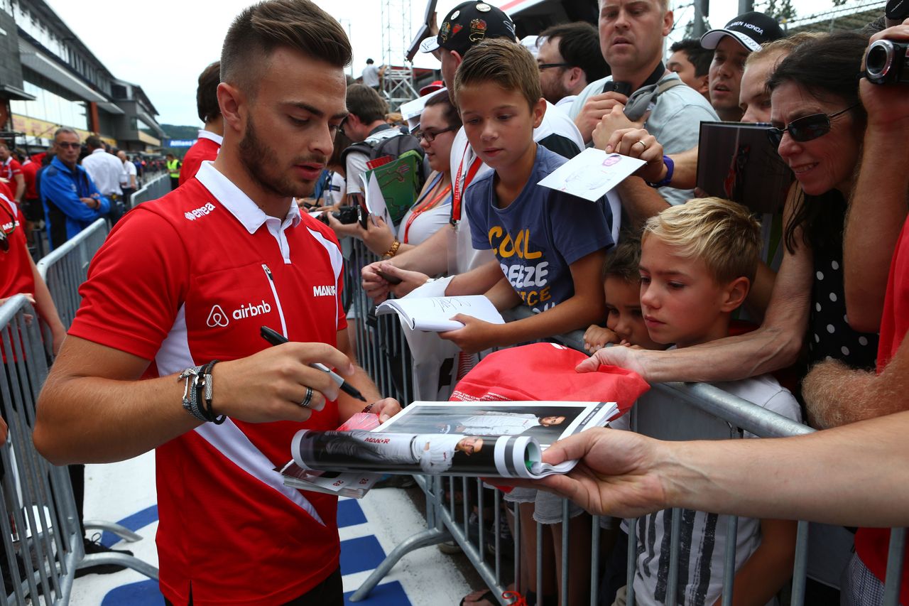 GP BELGIO, 20.08.2015 - Autograph session, William Stevens (GBR) Manor Marussia F1 Team