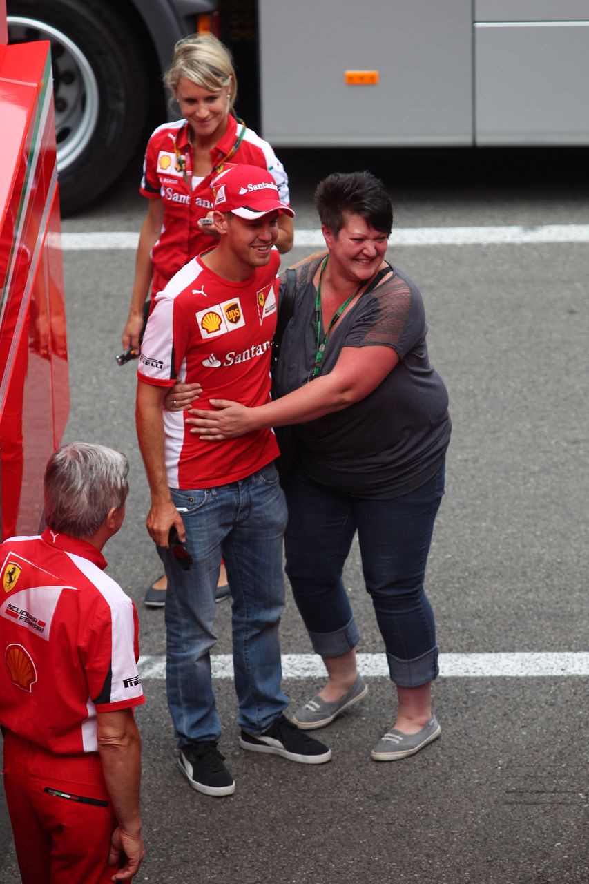 GP BELGIO, 20.08.2015 - Sebastian Vettel (GER) Ferrari SF15-T