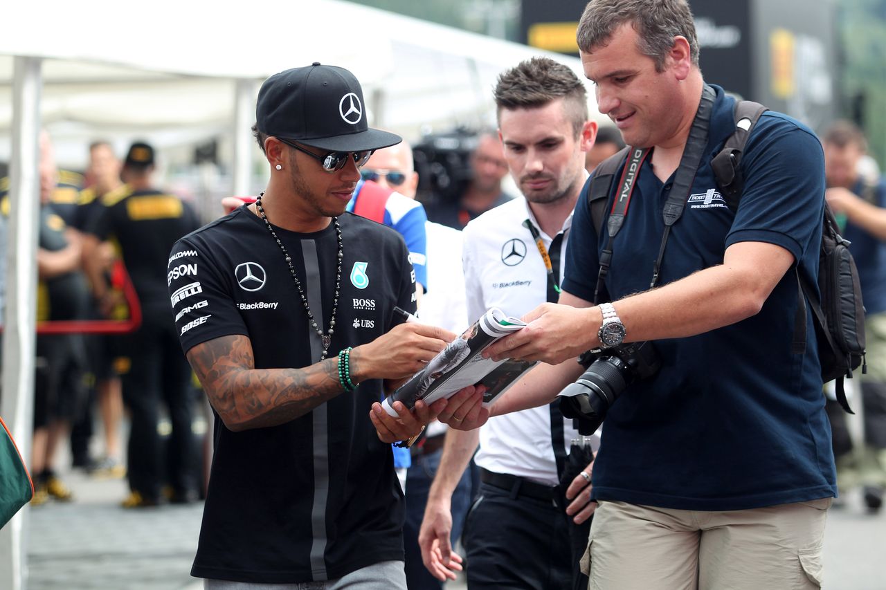 GP BELGIO, 20.08.2015 - Lewis Hamilton (GBR) Mercedes AMG F1 W06