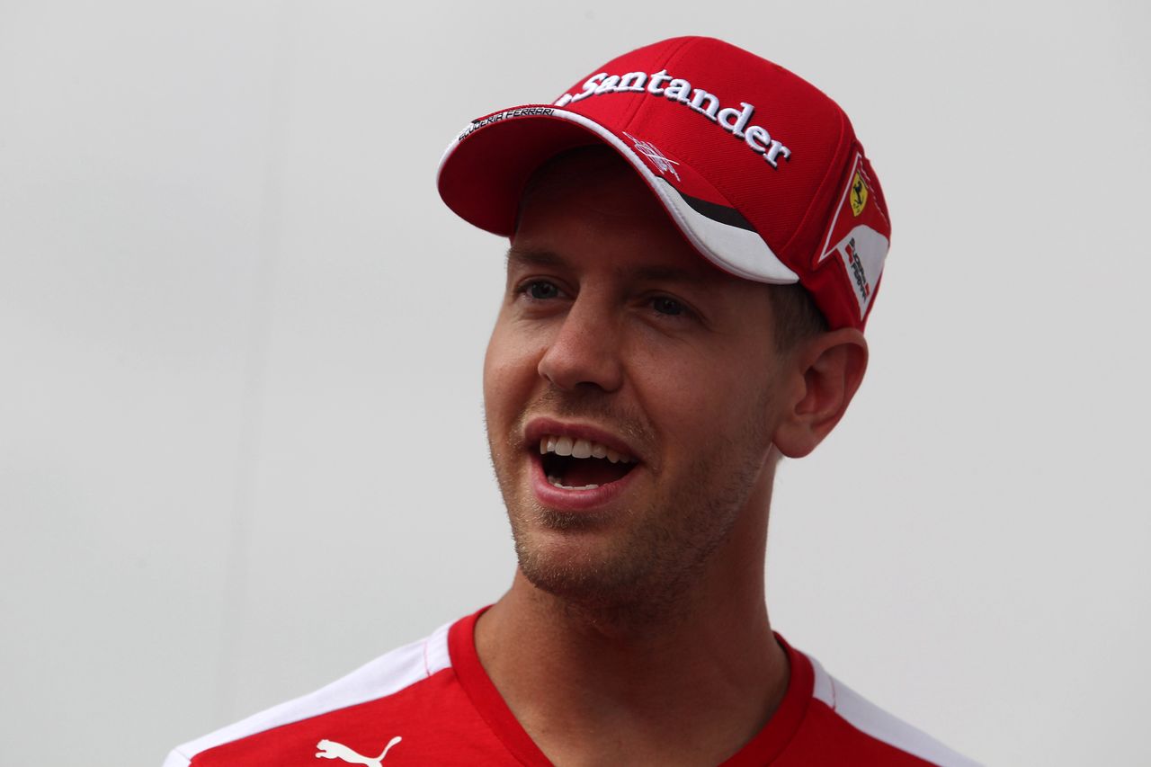 GP BELGIO, 20.08.2015 - Sebastian Vettel (GER) Ferrari SF15-T
