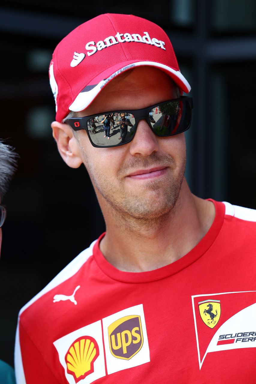 GP BELGIO, 20.08.2015 - Sebastian Vettel (GER) Ferrari SF15-T