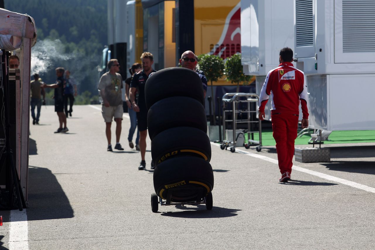 GP BELGIO, 20.08.2015 - Pirelli Tyres