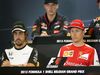 GP BELGIO, 20.08.2015 - Conferenza Stampa, Fernando Alonso (ESP) McLaren Honda MP4-30 e Kimi Raikkonen (FIN) Ferrari SF15-T