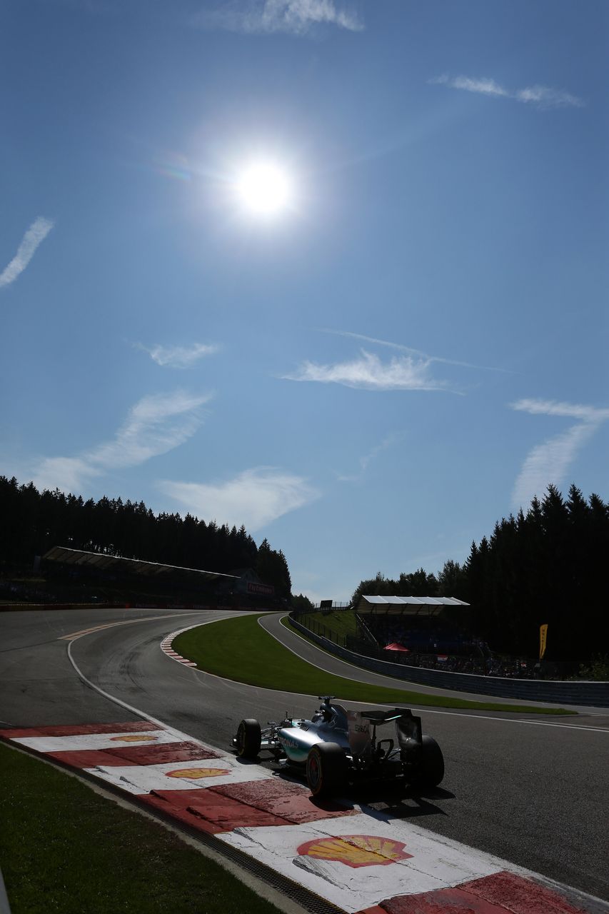 GP BELGIO, 22.08.2015 - Prove Libere 3, Lewis Hamilton (GBR) Mercedes AMG F1 W06