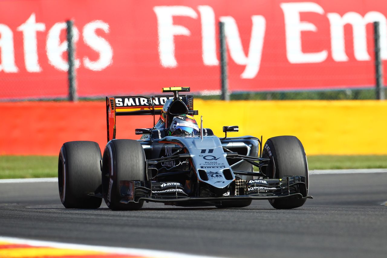 GP BELGIO, 22.08.2015 - Prove Libere 3, Sergio Perez (MEX) Sahara Force India F1 VJM08