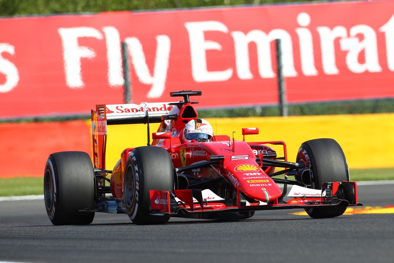 GP BELGIO, 22.08.2015 - Prove Libere 3, Sebastian Vettel (GER) Ferrari SF15-T