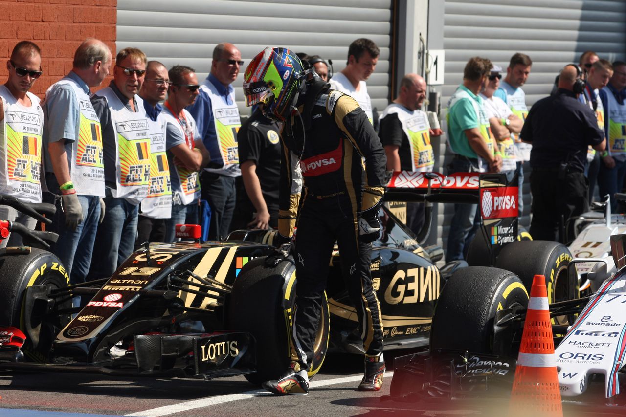 GP BELGIO, 22.08.2015 - Qualifiche, Pastor Maldonado (VEN) Lotus F1 Team E23