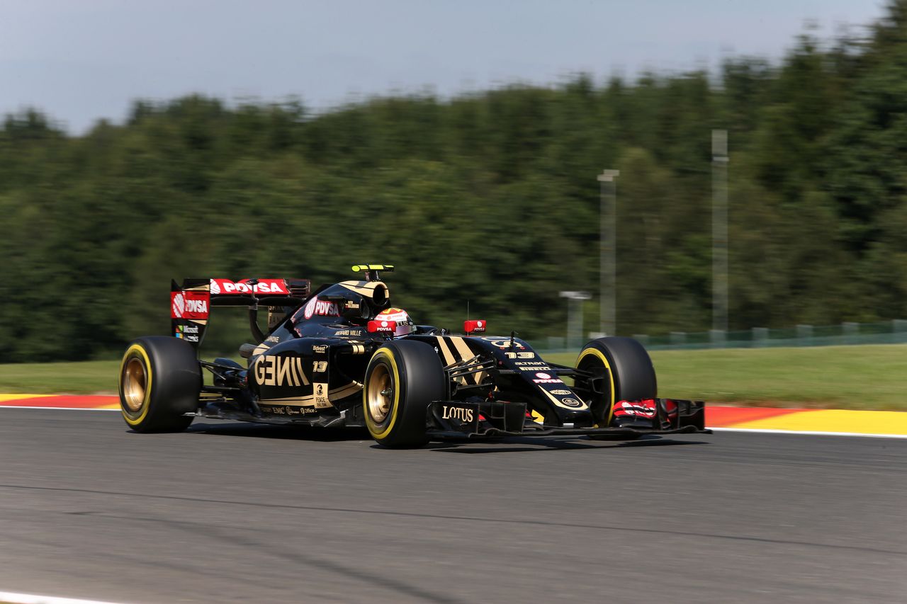 GP BELGIO, 22.08.2015 - Qualifiche, Pastor Maldonado (VEN) Lotus F1 Team E23