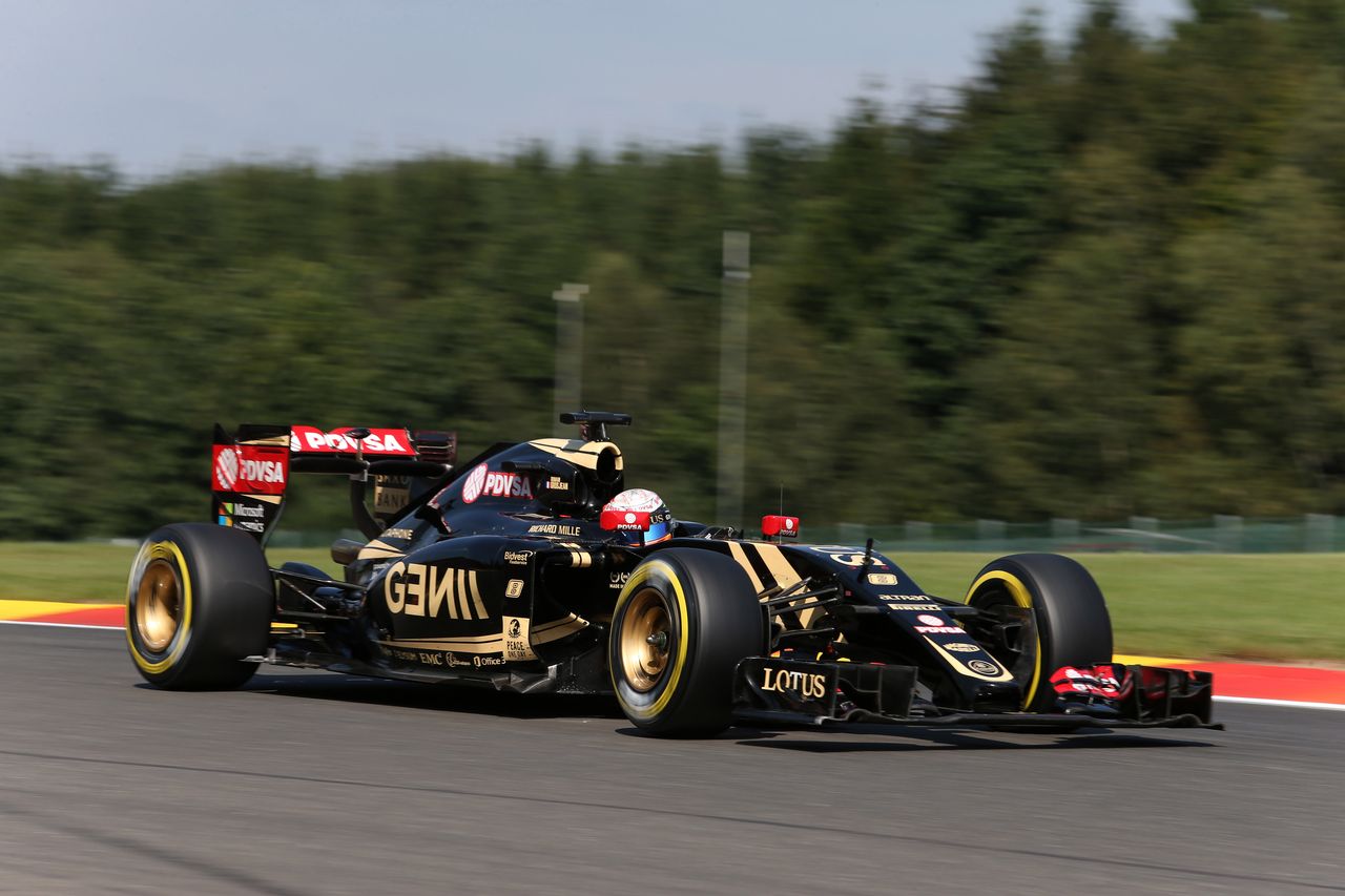 GP BELGIO, 22.08.2015 - Qualifiche, Romain Grosjean (FRA) Lotus F1 Team E23