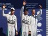 GP BELGIO, 22.08.2015 - Qualifiche, 1st position Lewis Hamilton (GBR) Mercedes AMG F1 W06 , secondo Nico Rosberg (GER) Mercedes AMG F1 W06 e terzo Valtteri Bottas (FIN) Williams F1 Team FW37