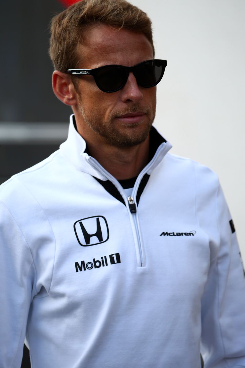 GP BELGIO, 21.08.2015 - Jenson Button (GBR)  McLaren Honda MP4-30.