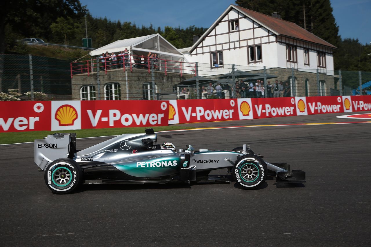 GP BELGIO, 21.08.2015 - Prove Libere 1, Lewis Hamilton (GBR) Mercedes AMG F1 W06