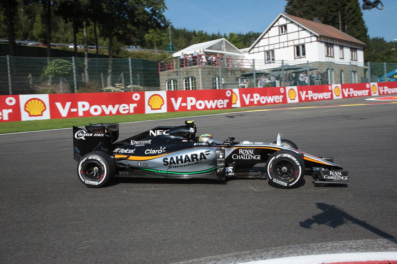 GP BELGIO, 21.08.2015 - Prove Libere 1, Sergio Perez (MEX) Sahara Force India F1 VJM08