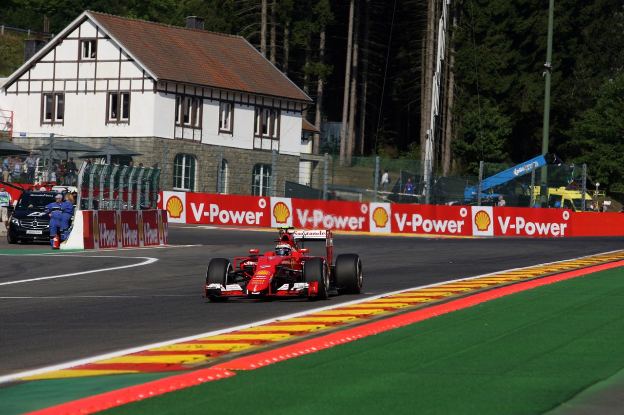 GP BELGIO, 21.08.2015 - Prove Libere 1, Kimi Raikkonen (FIN) Ferrari SF15-T