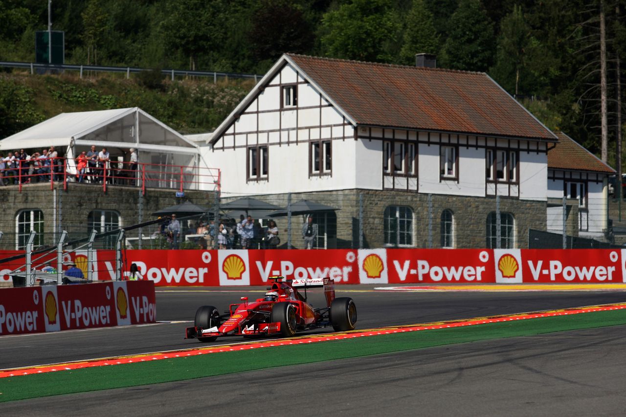 GP BELGIO, 21.08.2015 - Prove Libere 1, Kimi Raikkonen (FIN) Ferrari SF15-T