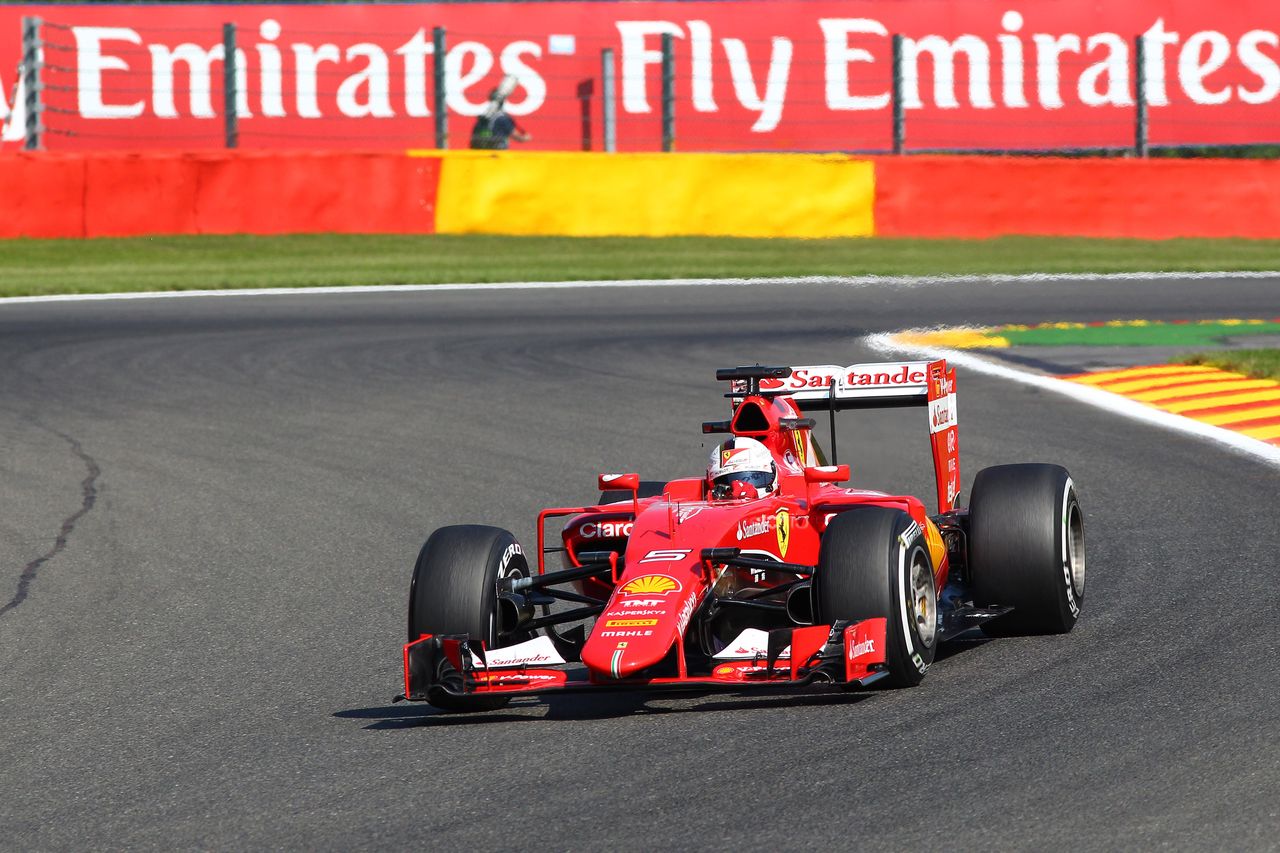 GP BELGIO, 21.08.2015 - Prove Libere 1, Sebastian Vettel (GER) Ferrari SF15-T