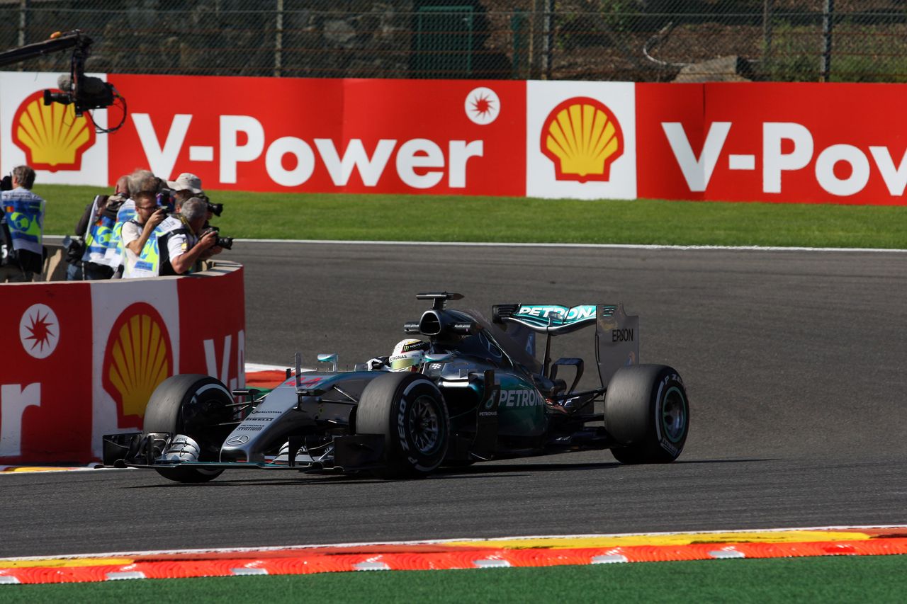 GP BELGIO, 21.08.2015 - Prove Libere 1, Lewis Hamilton (GBR) Mercedes AMG F1 W06