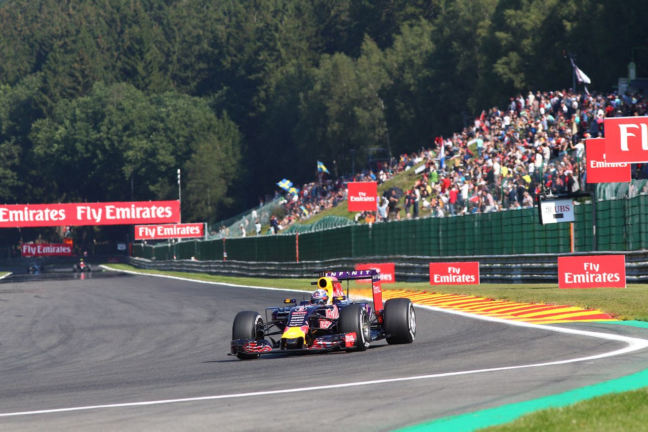 GP BELGIO, 21.08.2015 - Prove Libere 1, Daniel Ricciardo (AUS) Red Bull Racing RB11