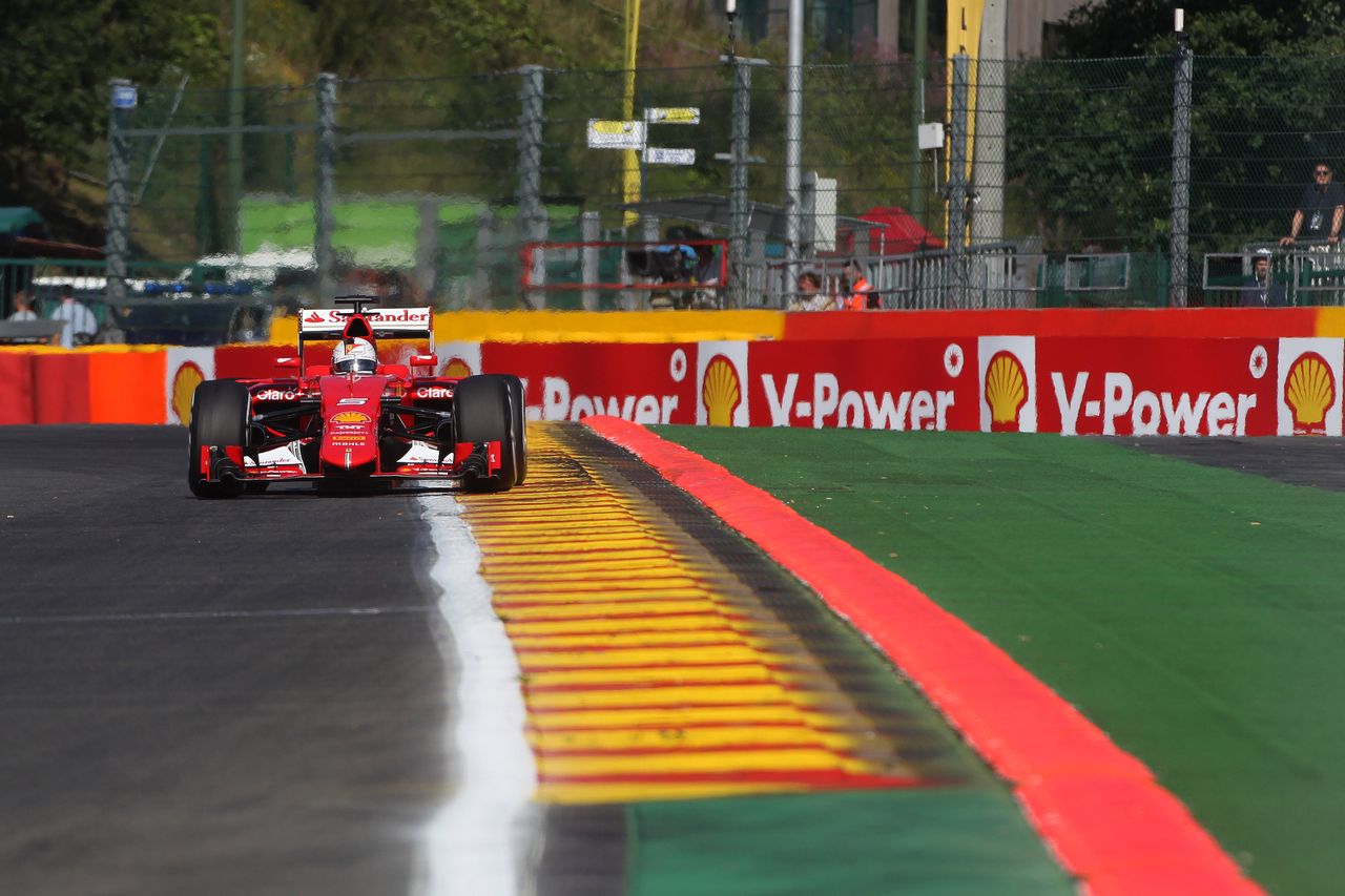 GP BELGIO, 21.08.2015 - Prove Libere 1, Sebastian Vettel (GER) Ferrari SF15-T