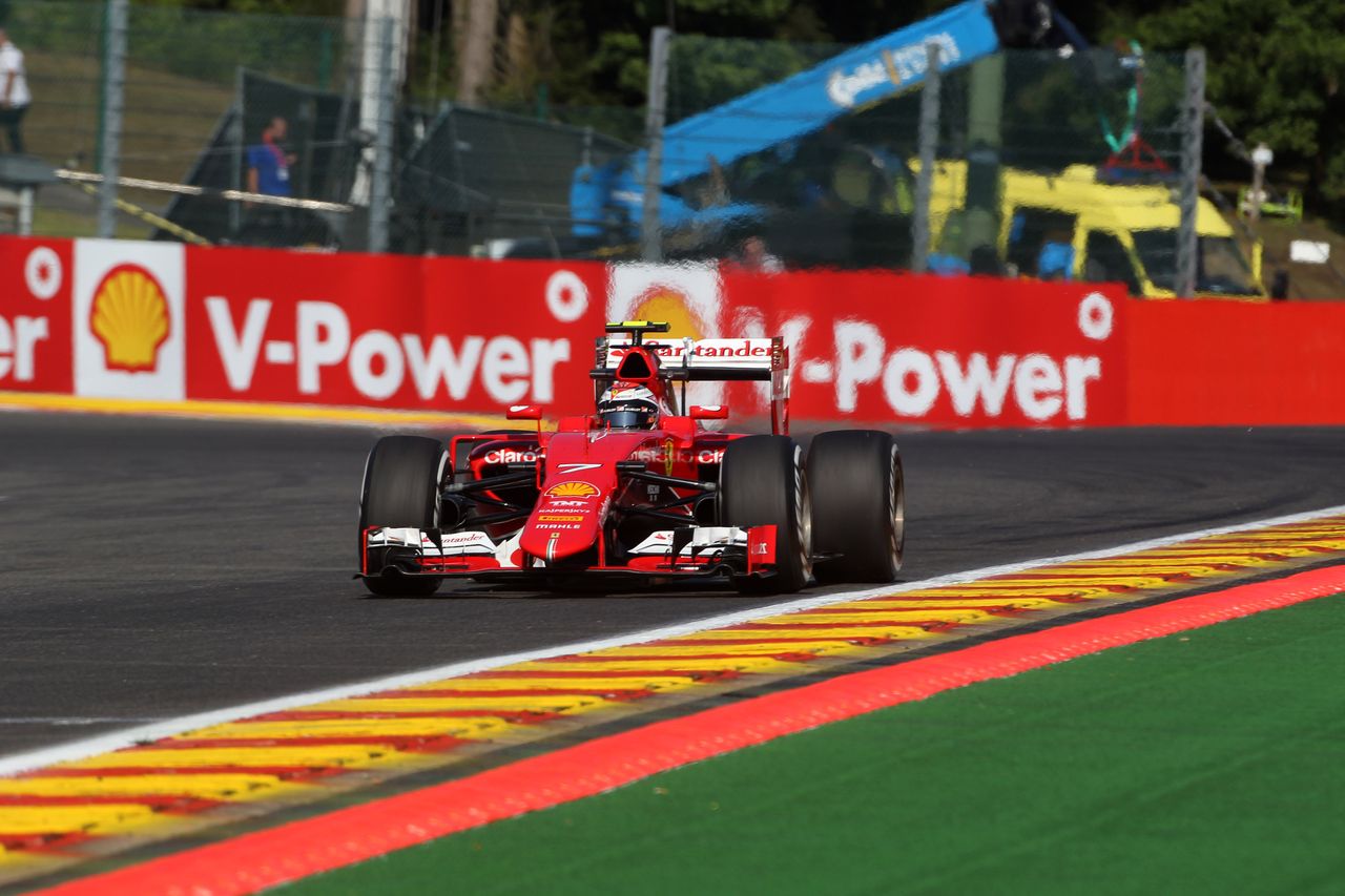 GP BELGIO, 21.08.2015 - Prove Libere 1, Kimi Raikkonen (FIN) Ferrari SF15-T