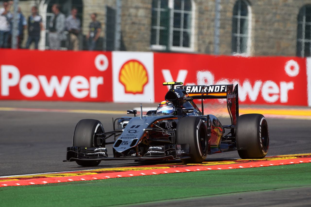GP BELGIO, 21.08.2015 - Prove Libere 1, Sergio Perez (MEX) Sahara Force India F1 VJM08