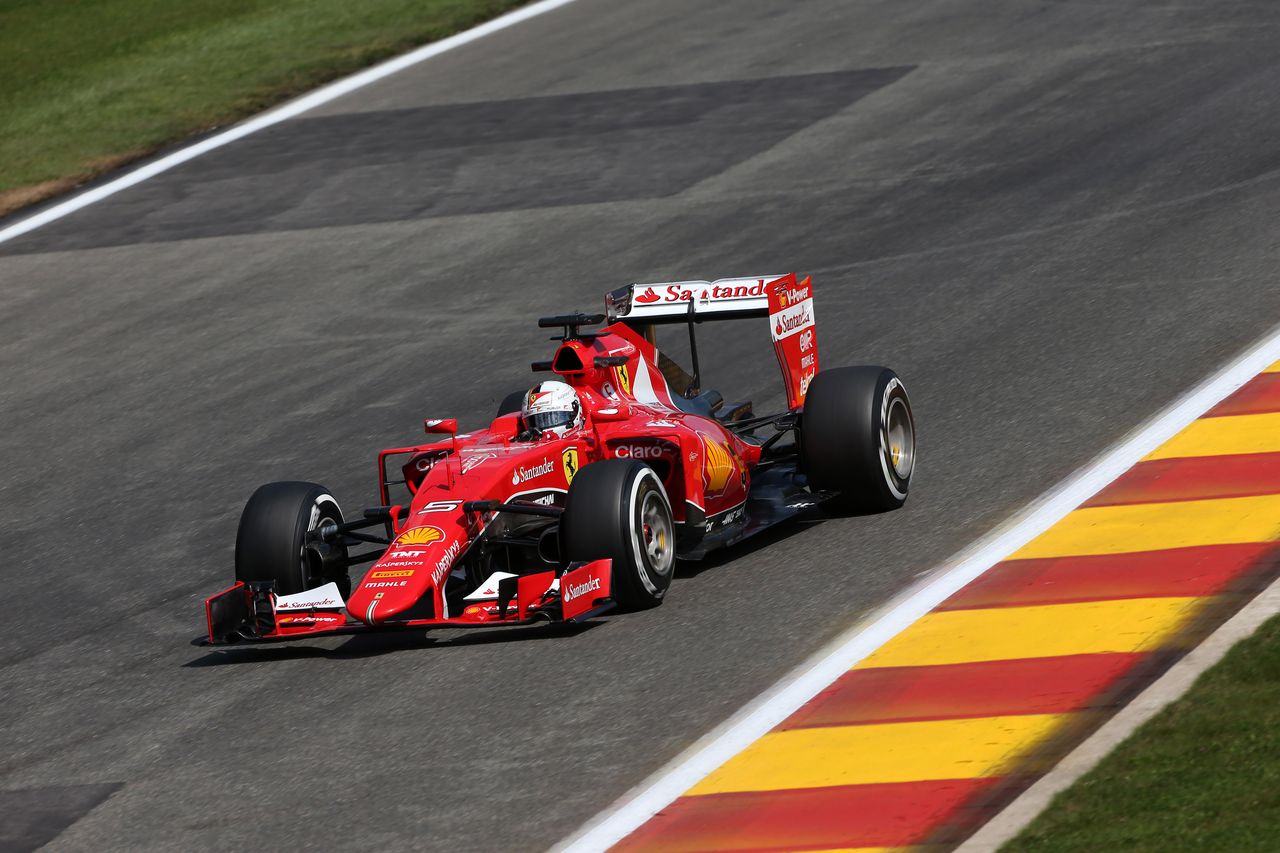 GP BELGIO, 21.08.2015 - Prove Libere 2, Sebastian Vettel (GER) Ferrari SF15-T