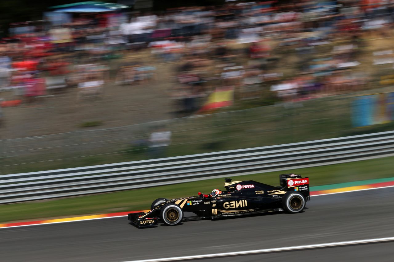 GP BELGIO, 21.08.2015 - Prove Libere 2, Romain Grosjean (FRA) Lotus F1 Team E23