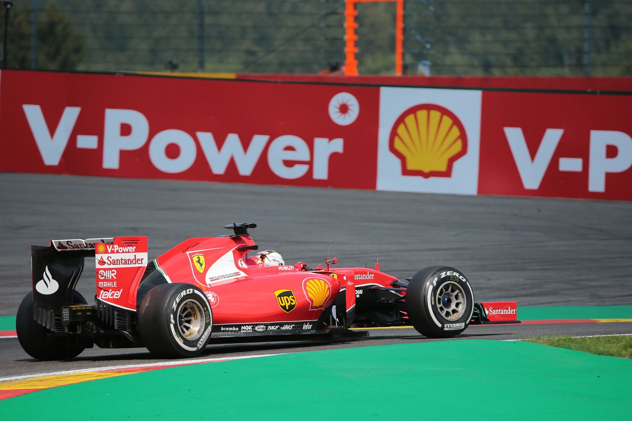 GP BELGIO, 21.08.2015 - Prove Libere 2, Sebastian Vettel (GER) Ferrari SF15-T