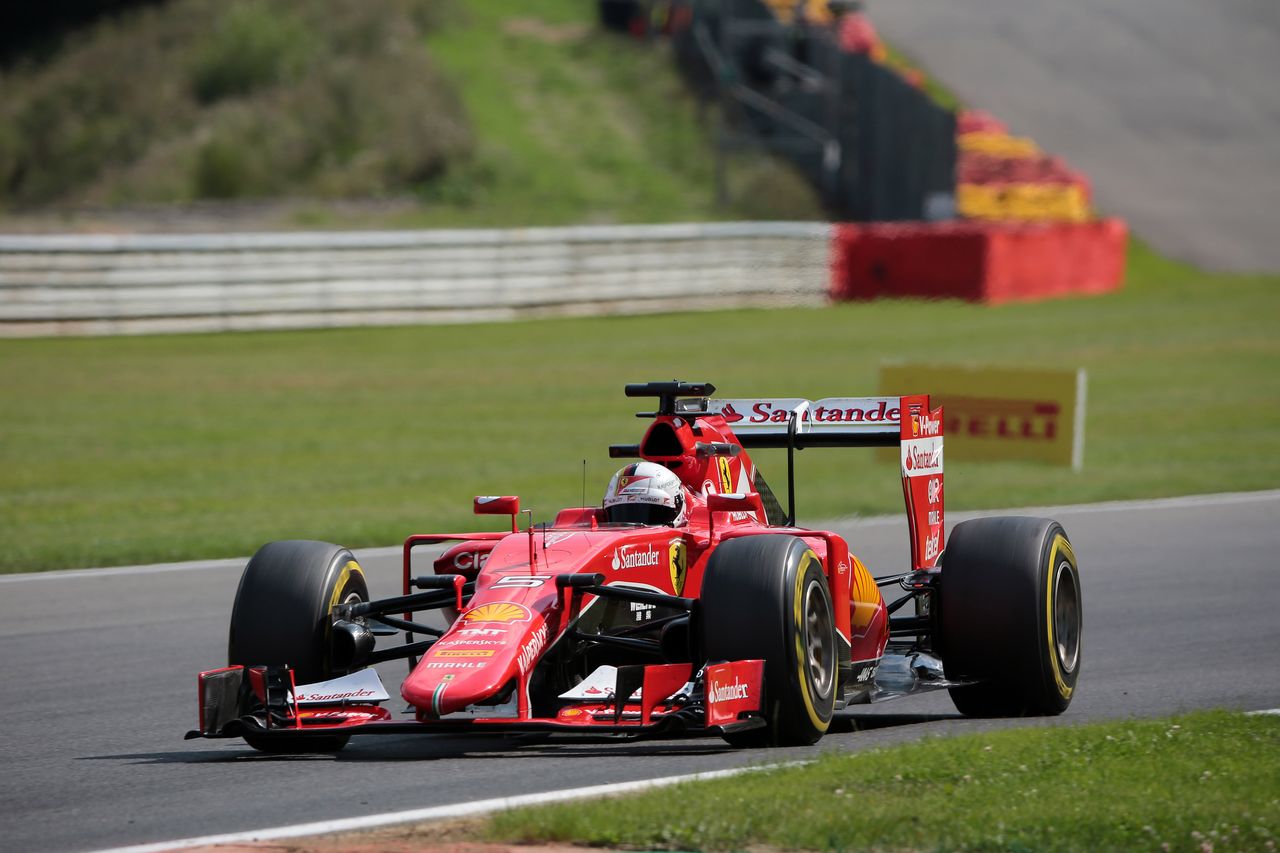 GP BELGIO, 21.08.2015 - Prove Libere 2, Sebastian Vettel (GER) Ferrari SF15-T
