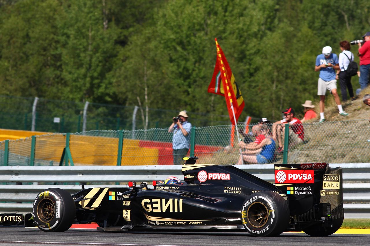 GP BELGIO, 21.08.2015 - Prove Libere 2, Pastor Maldonado (VEN) Lotus F1 Team E23