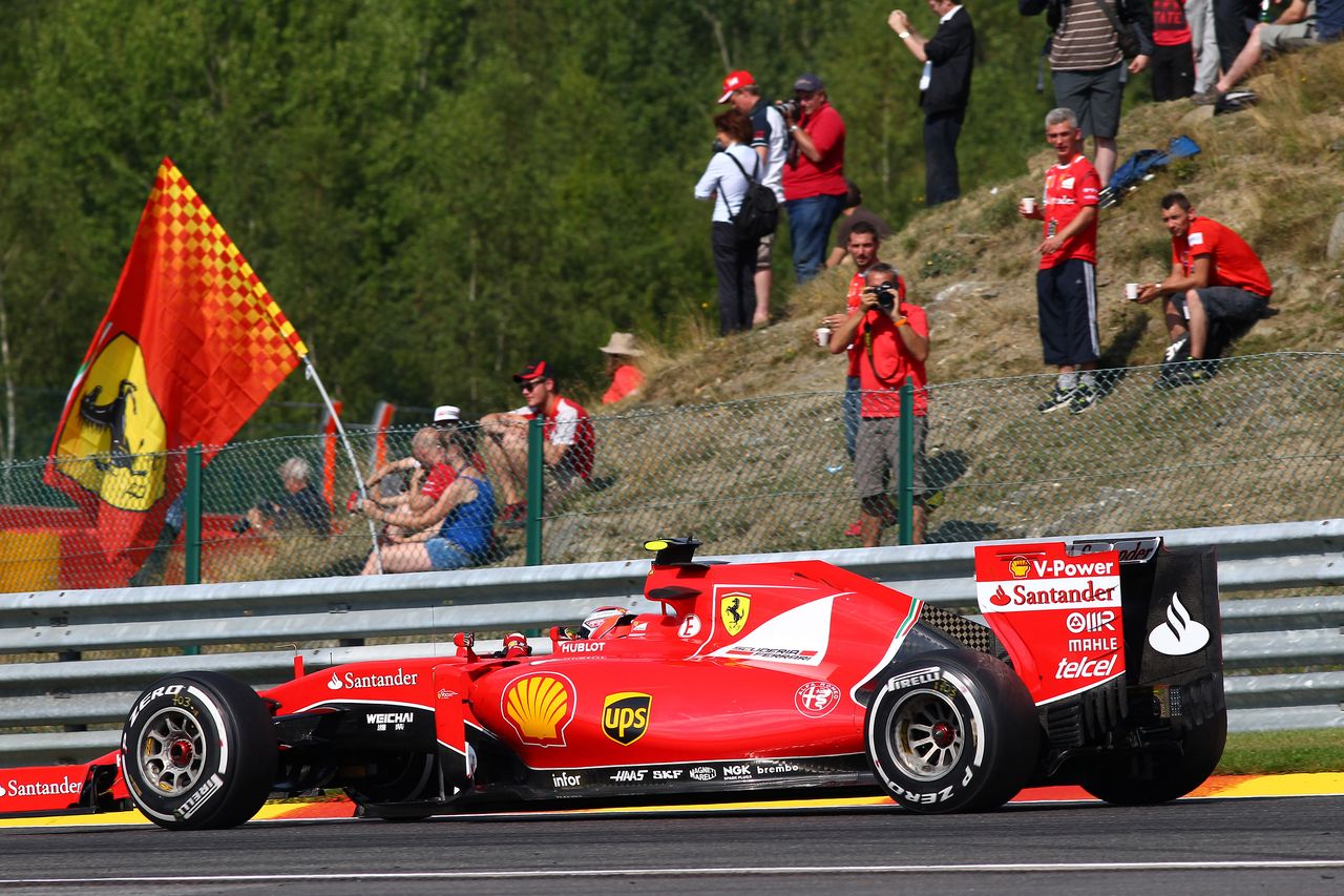GP BELGIO, 21.08.2015 - Prove Libere 2, Kimi Raikkonen (FIN) Ferrari SF15-T