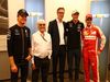 GP BELGIO, 21.08.2015 - Free Practice 1, Nico Rosberg (GER) Mercedes AMG F1 W06, Bernie Ecclestone (GBR), President e CEO of FOM, Nico Hulkenberg (GER) Sahara Force India F1 VJM08 e Sebastian Vettel (GER) Ferrari SF15-T