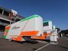 GP BELGIO, 21.08.2015 - Free Practice 1, Paddock, Force India trucks