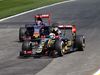 GP BELGIO, 21.08.2015 - Free Practice 2, Romain Grosjean (FRA) Lotus F1 Team E23 e Max Verstappen (NED) Scuderia Toro Rosso STR10