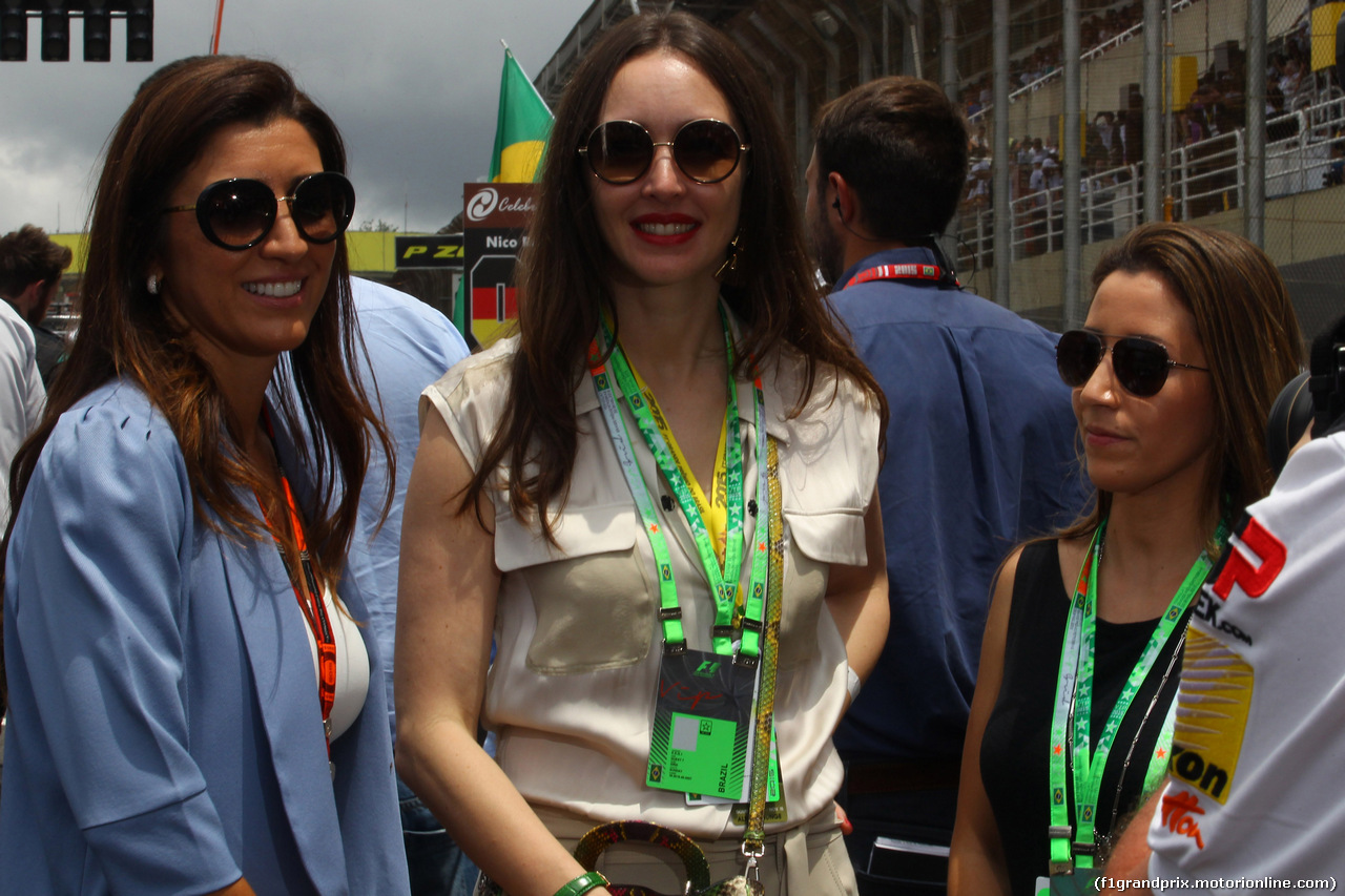 GP BRASILE, 15.11.2015 - Gara, (L) Fabiana Flosi (BRA), Wife of Bernie Ecclestone