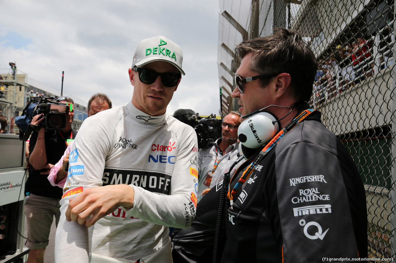 GP BRASILE, 15.11.2015 - Gara, Nico Hulkenberg (GER) Sahara Force India F1 VJM08