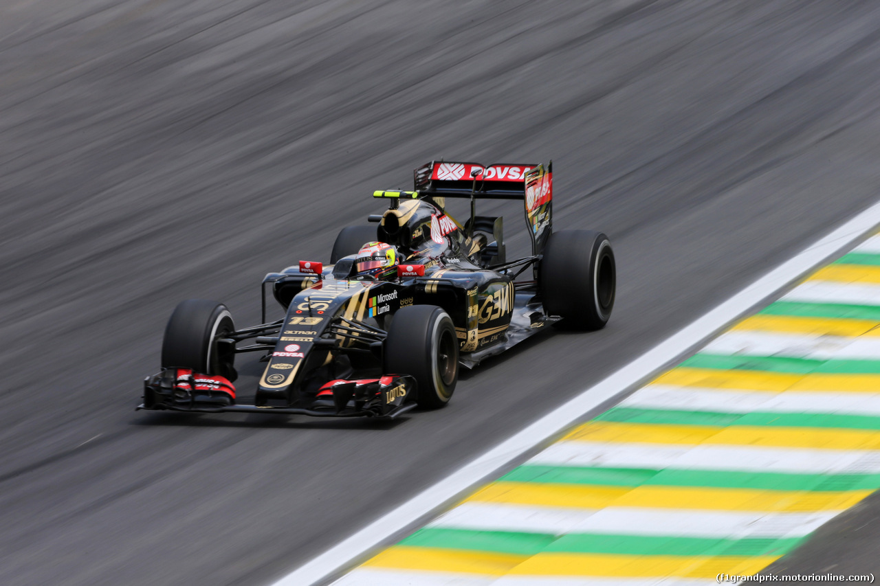 GP BRASILE, 15.11.2015 - Gara, Pastor Maldonado (VEN) Lotus F1 Team E23