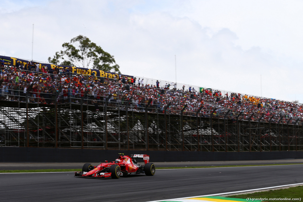 GP BRASILE, 15.11.2015 - Gara, Kimi Raikkonen (FIN) Ferrari SF15-T