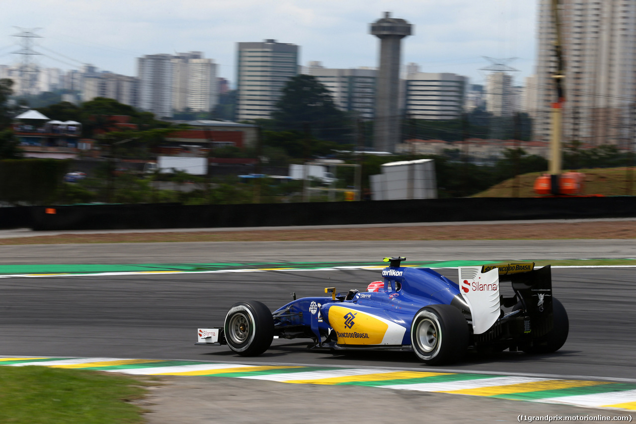 GP BRASILE, 15.11.2015 - Gara, Felipe Nasr (BRA) Sauber C34