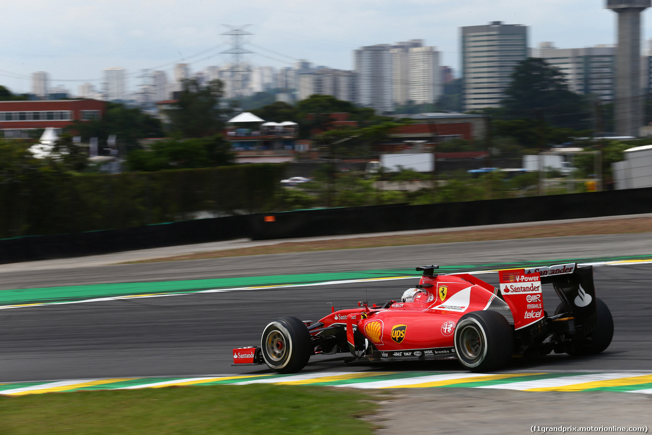 GP BRASILE, 15.11.2015 - Gara, Sebastian Vettel (GER) Ferrari SF15-T