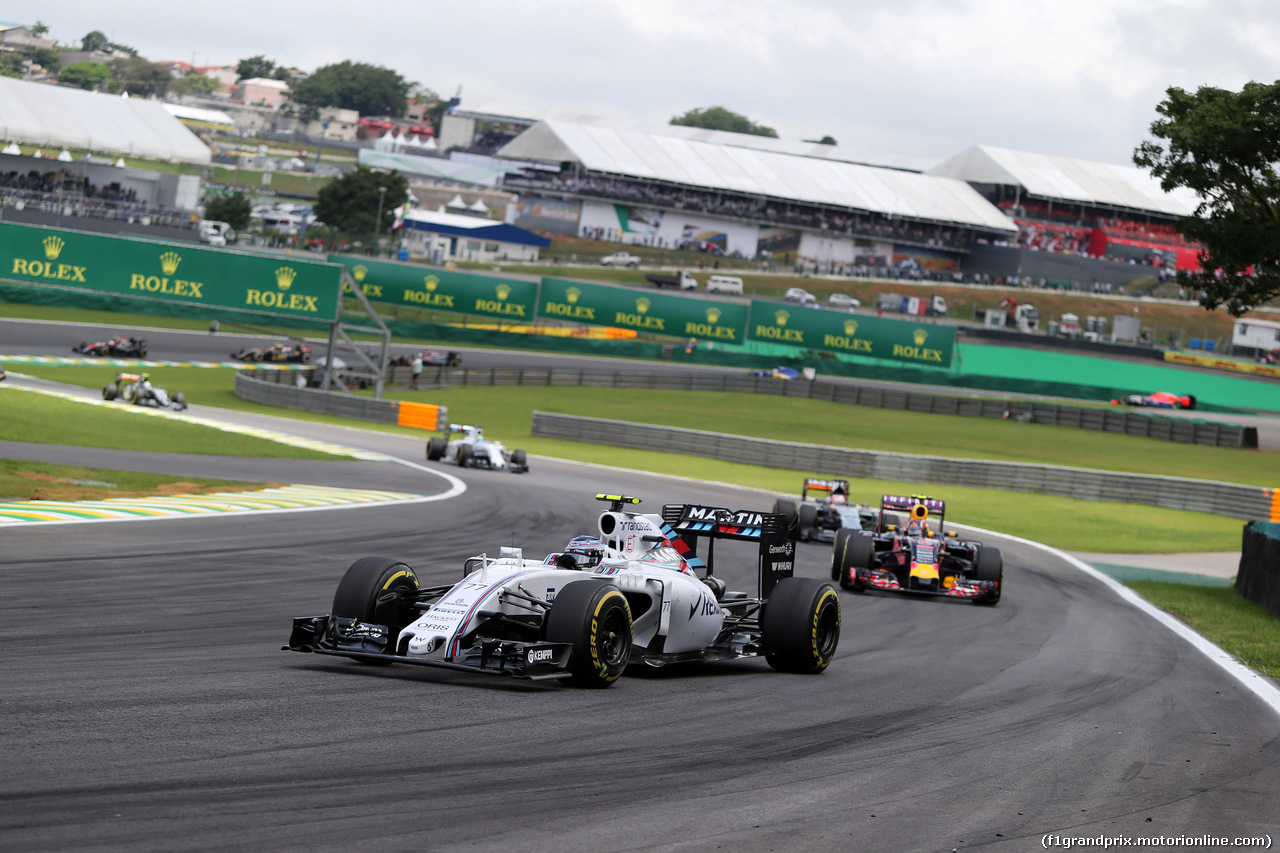 GP BRASILE, 15.11.2015 - Gara, Valtteri Bottas (FIN) Williams F1 Team FW37