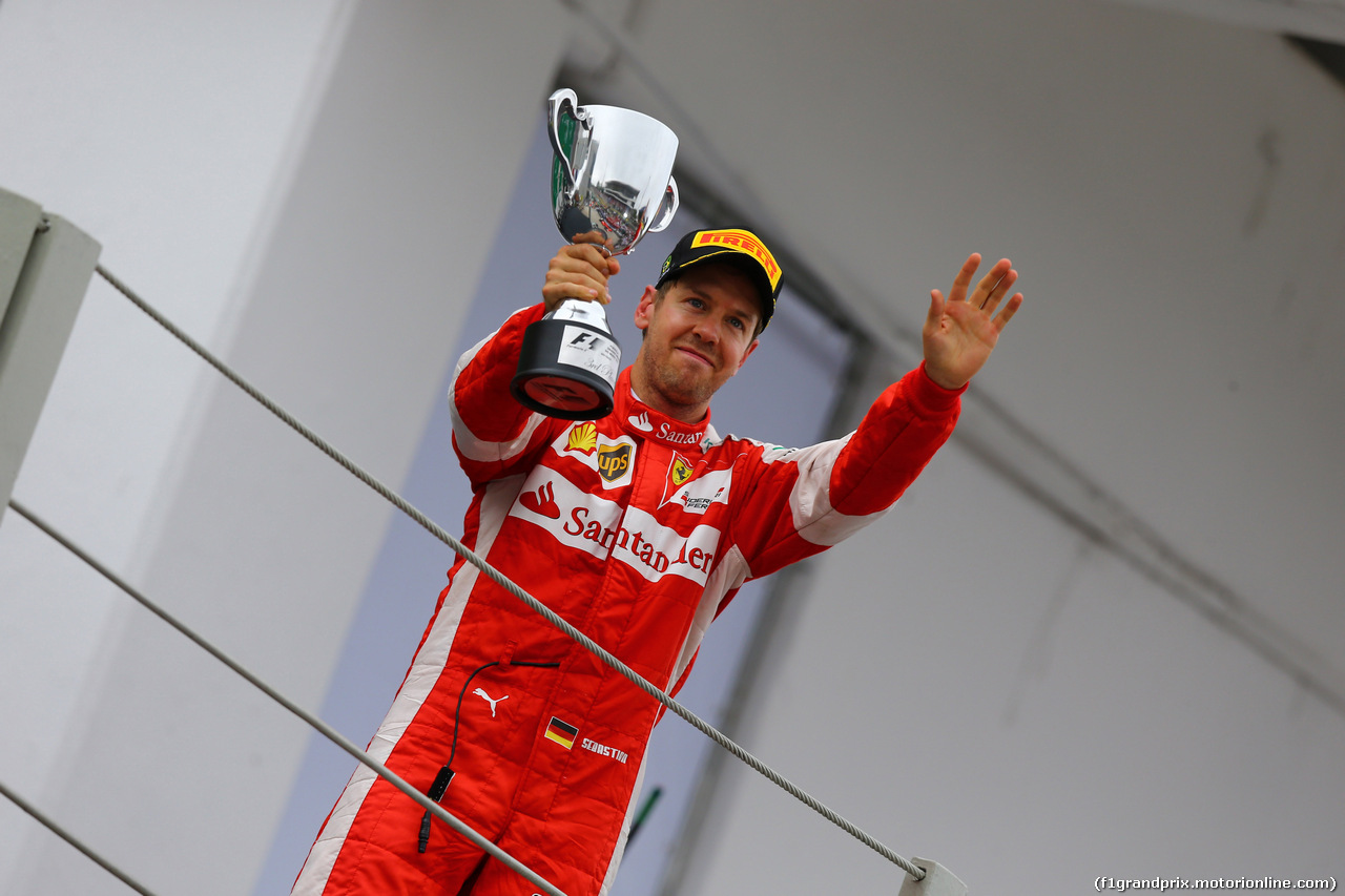 GP BRASILE, 15.11.2015 - Gara, terzo Sebastian Vettel (GER) Ferrari SF15-T